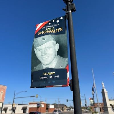 Veteran Banner of Earl Showalter